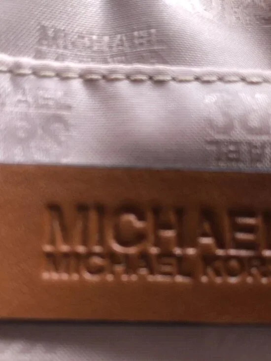 MICHAEL KORS Florence Satchel Purse Leather Brown Top Handle Hand Bag Shoulder - Picture 7 of 16